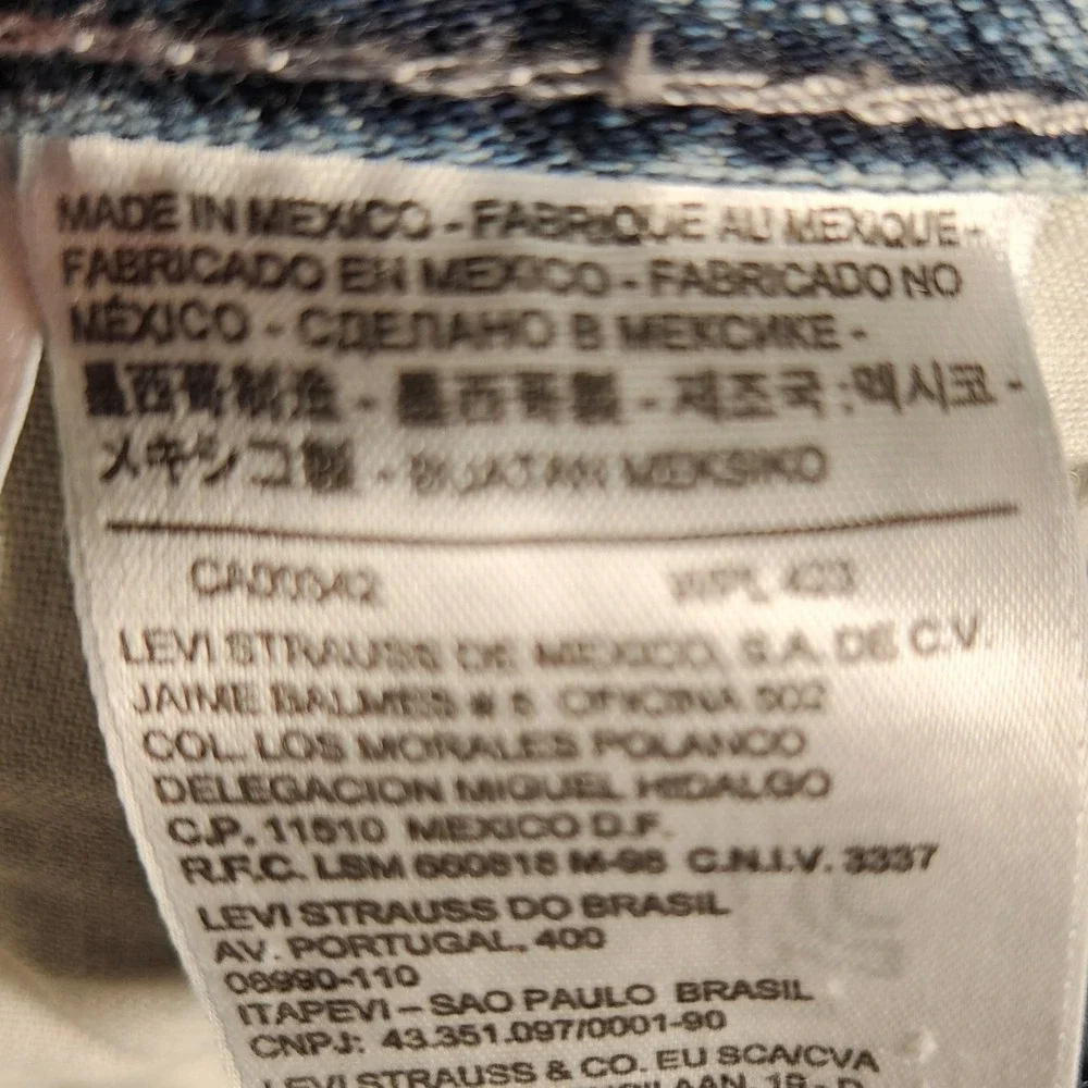 Levi's 514 Jeans Men's 30X30 Blue Straight‎ Fit Light Wash Denim 00514-0540